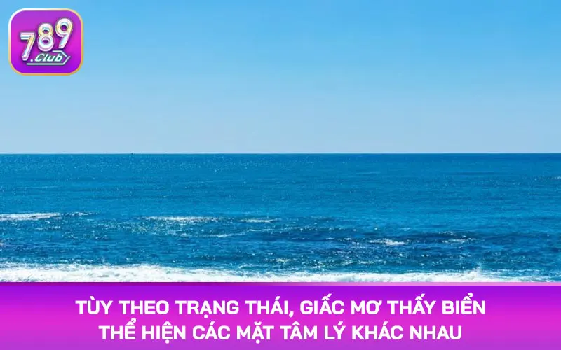 Tùy theo trạng thái, giấc mơ thấy biển thể hiện các mặt tâm lý khác nhau